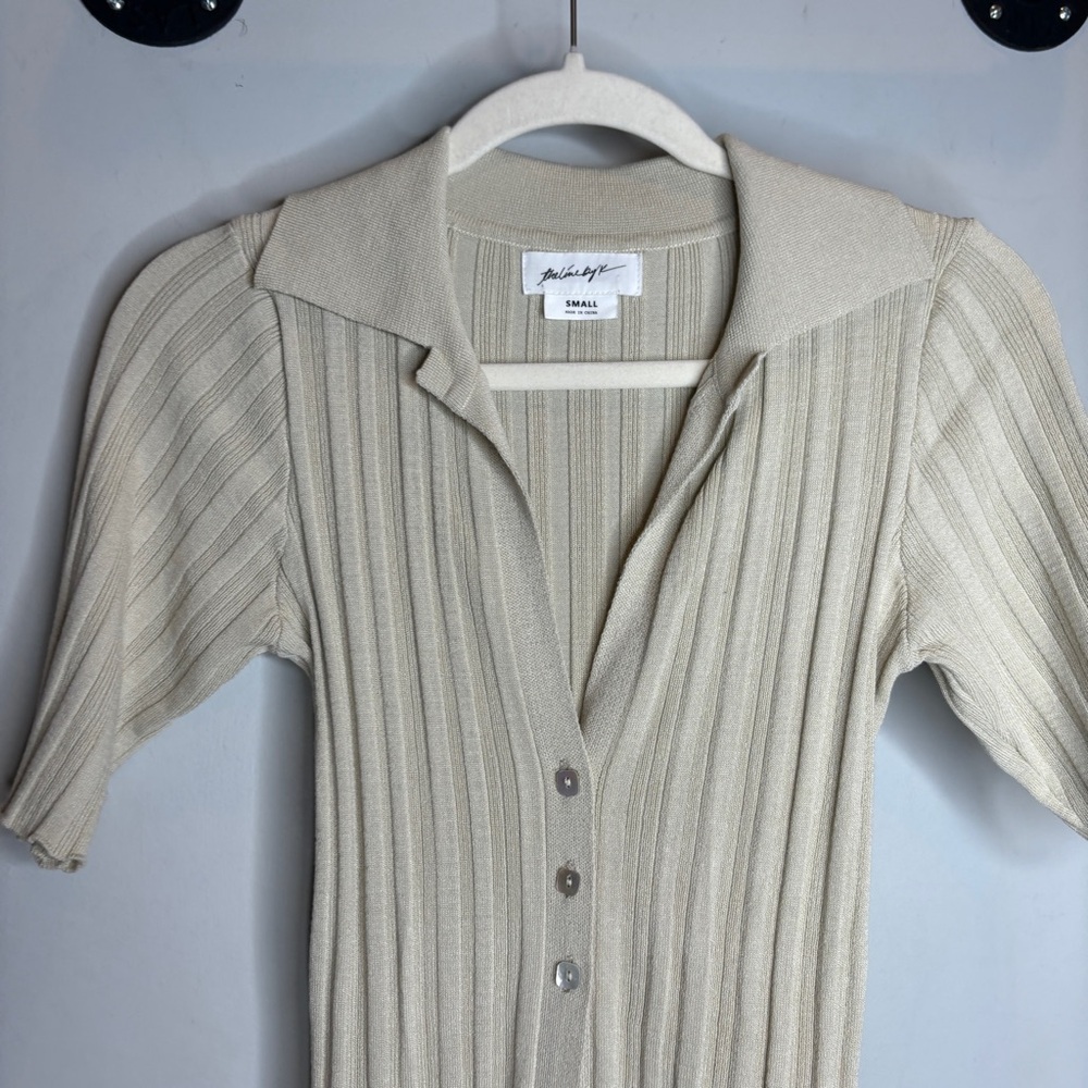 The Line by K Daisy Cardigan and Pants Set Size S Sand - Picture 4 of 13